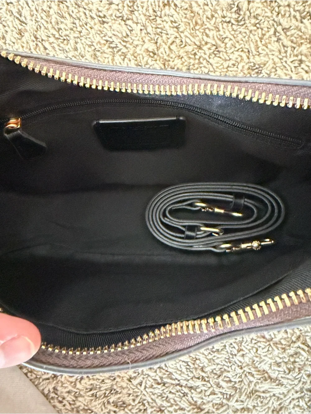 Coach Signature Teri Hobo Shoulder Bag - Brown